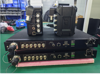 Convertidor de Fibra Óptica SDI de 12g, Cable SMPTe de Larga Distancia, Fuente de Alimentación, Intercomunicador Ethernet, Extensor de Fibra Óptica EFP