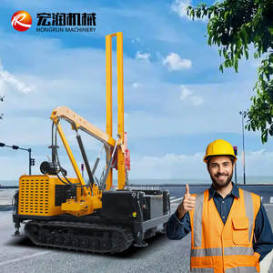 Hongrun Highway <span class=keywords><strong>Guardrail</strong></span> <span class=keywords><strong>Post</strong></span> palificazione vibrazione macchina sicurezza stradale costruzione battipalo - Product Image 1