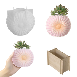 Stampi Moderni Fai-da-Te per <span class=keywords><strong>Vasi</strong></span> a Forma di Girasole <span class=keywords><strong>in</strong></span> <span class=keywords><strong>Cemento</strong></span> e Gesso, Ecologici, Leggeri, Durevoli, <span class=keywords><strong>in</strong></span> Resina, Creativi <span class=keywords><strong>Vasi</strong></span> 3D a Forma di Girasole - Product Image 2