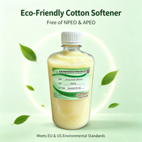 Adoucissant textile Spring Cotton SX6036, agent de finition cationique faible pour un toucher moelleux et épais, idéal pour le denim extensible et le polyester.