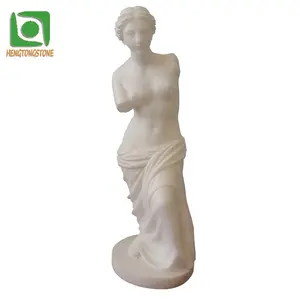 Patung Venus lengan rusak marmer kerajinan kecil kustom dalam persediaan