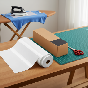 Vinilo Termotransferible Blanco Brillante en Rollo de 12 x 70 Pies, Fácil de Cortar, Fuerte Adhesión para Camisetas y Prendas de Vestir - Product Image 2