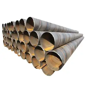 tubos de aço soldados ocos tubos de aço carbono soldados de grande diâmetro tubos de costura reta