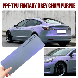 Película Protectora de Pintura (PPF) Color Gris Encantador y Morado, Cambia de Color, Resistente a Arañazos, Protección UV, Auto-Reparable, TPU para Autos - Product Image 1