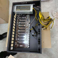 Casing GPU 12 slot, sistem server dengan motherboard B250 D12P, PSU 2400w, casing PC untuk RX580 RTX 3060