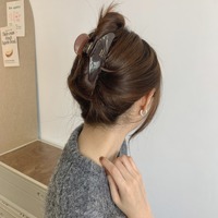Nouvelles pinces à cheveux coréennes personnalisées en acétate, couleur unie simple, grande taille, polyvalentes, vente en gros pour femmes