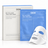 Masque Visage Hydrogel au Collagène Bio Personnalisé avec Logo – Centella, Curcuma, Raffermissant, Anti-rides, Hydratant, Éclaircissant, Végétalien, Coréen