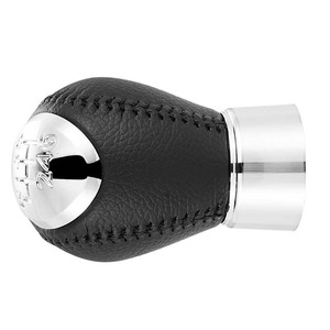 Mazda Car Gear <b>Knob</b> Leather 5 6 Speed Manual <b>Shift</b> Ergonomic Black Matte Electroplated - Product Image 3