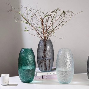 Jarrón de cristal de madera borracho de caballo de Sauce de dragón de alto valor nórdico, adornos de flores de lujo transparentes para sala de estar - Product Image 1