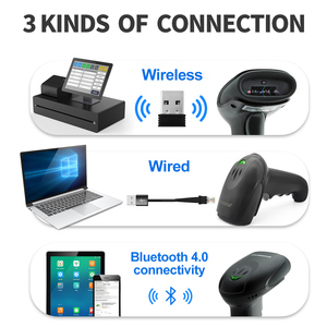 Xincode <span class=keywords><strong>1D</strong></span> 2D không dây Bluetooth Máy Quét Mã Vạch OEM cầm tay USB 2.4 Gam CMOS cảm biến barcod Reader cho hậu cần kho X-9701B - Product Image 3