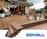 Terrasse WPC de haute qualité Terrasse extérieure en WPC étanche en composite résistant à l'usure
