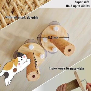 Hamaca de ventana de madera para colgar en el marco de la ventana - Product Image 2