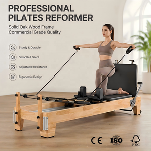 <span class=keywords><strong>Cama</strong></span> de <span class=keywords><strong>Pilates</strong></span> <span class=keywords><strong>Reformer</strong></span> de Madera de Roble Personalizada OEM para Entrenamiento de Fuerza y Rehabilitación en Estudio, Máquina de <span class=keywords><strong>Pilates</strong></span> <span class=keywords><strong>Reformer</strong></span> - Product Image 1