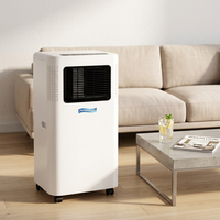Climatiseur portable version anglaise, unité mobile de refroidissement simple avec technologie de refroidissement par compresseur