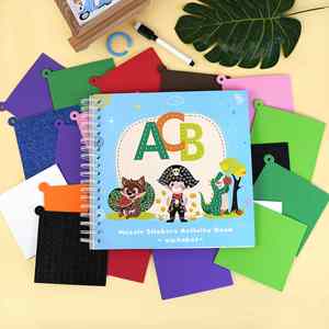Cadeaux créatifs, art exclusif, éducatif, paillettes, bricolage, image magique, mosaïque pour enfants, kit d'artisanat d'alphabet - Product Image 2