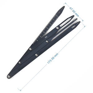 Altın oranı kumpas hassas ölçekli kaş haritalama kaş cetvel kaşları şekillendirme dövme makyaj için 1:1.618 ölçü aracı - Product Image 6