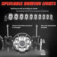 Super lumineux haute puissance Pro6 Barra De Luz Led hors route 32 pouces modulaire barre lumineuse pour camion UTV RZR