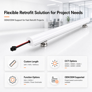 Éclairage LED magnétique Recolux pour remplacement des tubes fluorescents T5 T8, idéal pour la mise à niveau de l'éclairage de bureau - Product Image 5