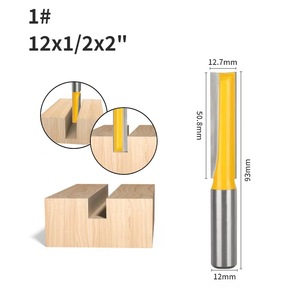 Trou de serrure de fraisage de travail du bois rainurage droit coupe de nettoyage de fond allongé - Product Image 4