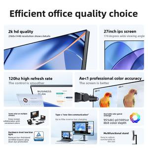 เสี่ยวหมี่เรดมี่จอภาพ A27Q 27 "Full HD <span class=keywords><strong>120Hz</strong></span> ป้องกันแสงสะท้อน Type-C เวอร์ชัน2026 - Product Image 2
