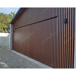 Puerta <span class=keywords><strong>de</strong></span> <span class=keywords><strong>Garaje</strong></span> Abatible <span class=keywords><strong>de</strong></span> Aluminio con Acabado <span class=keywords><strong>de</strong></span> <span class=keywords><strong>Madera</strong></span> Personalizada <span class=keywords><strong>de</strong></span> Grandsea, para Casas Residenciales y Villas - Product Image 2