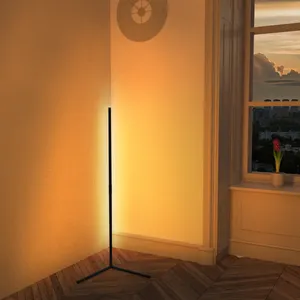 Заводская железная нордическая устойчивая стоящая светодиодная угловая Напольная Лампа для гостиной спальни