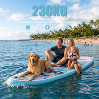 Planche à pagaie gonflable TIDETREK 11'6" 35" personnalisable en PVC durable avec accessoires, Stand Up Paddleboard, Supboard, Tabla De Padel