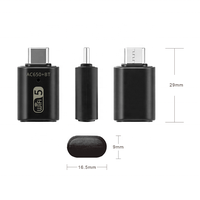 Adaptateur WiFi USB-C 600 Mbps double bande RTL8821CU, récepteur sans fil compatible avec les décodeurs et cartes réseau WiFi