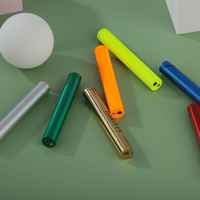 Briquet à flamme ouverte DEBANG Slim, briquet en forme de stylo, facile à transporter, rechargeable, couleur personnalisée, mini taille, réglable