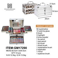 Kit de maquillage imperméable coffret complet cosmétique de voyage grande capacité salon de beauté maquillage professionnel