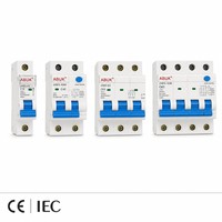 ABUK RCBO MCB 1P-4P 6A-100A 230/400V IEC60898 CE Certifié CB 4500A Rail DIN OEM