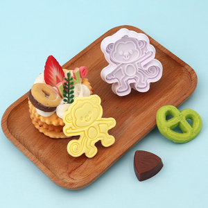 แม่พิมพ์ตัดคุกกี้รูปการ์ตูนรูปสัตว์อุปกรณ์ในครัวแบบทำมือรูปสิงโตยีราฟช้างและลิงฮิปโป - Product Image 4