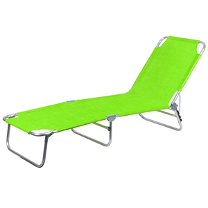 Lit de plage VIAREGGIO ALU TEXT 2/1 ECRU MEL - Product Image 3