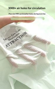 Slip a triangolo da <span class=keywords><strong>donna</strong></span> a vita alta, traspiranti, sottili, con ricamo e design traforato, taglie forti, in poli-lattato antibatterico - Product Image 6