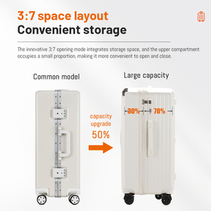 Bagaglio da viaggio personalizzato ABS + PC Hardside con ruote Spinner Trolley <span class=keywords><strong>valigia</strong></span> in set <span class=keywords><strong>valigia</strong></span> di maggiore capacità - Product Image 4