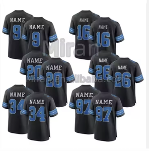 2025批发最优质透气美式橄榄球球衣 #97 #14 #26 #32 #5缝制刺绣加缝制球衣 - Product Image 1