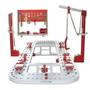 Car Body Repair Equipment 17 Feet Platform Car Bench / Auto Body Frame Machine For Accident Car Body Repair And Maintenance