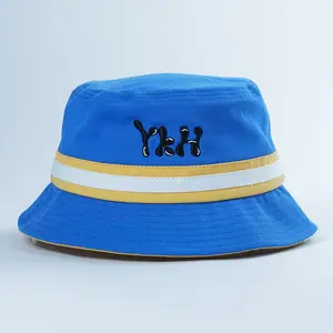 Toptan özel Logo yüksek kalite erkekler kadınlar güneş gölge kemer Safari kap, balıkçı geniş ağız pamuk şapka