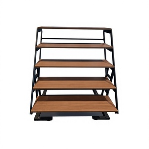 Modern Ladder <b>Desk</b> with Wood <b>Shelves</b> Freestanding Minimalist Design Assembly Required Home Office Furniture - Product Image 1