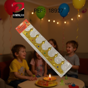 Corona de Emperador 12U, Accesorio de Sombrero de Plástico, Decoración para Fiestas Infantiles, Accesorio para Uso en Interiores - Product Image 3
