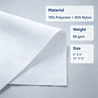 WIPESTAR Tisu Steril Mikrofiber Nonwoven untuk Ruang Bersih 70% Poliester 30% Poliamida ISO13485 Sterilisasi Gamma Bebas Serat
