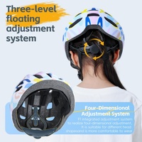 Casque de sécurité cycliste WEST BIKING 55 à 59 mm à motif dessin animé coloré EPS & PC pour enfants de 4 à 15 ans Vente en gros en usine