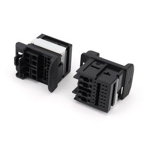 Wadah Konektor Persegi Panjang 29-Posisi Hitam Bebas Menggantung dengan <span class=keywords><strong>CPA</strong></span> Grendel RoHS-Compliant untuk Elektronik Otomotif - Product Image 2