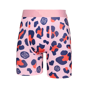 Custom Logo Men <strong>Boxer</strong> Shorts Breathable Mid-Rise Printed Polyester <strong>Boxers</strong> - Product Image 3