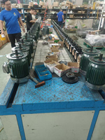 Moteur 0,75 kW 380 V à 4 cannelures pour aérateur à roues à aubes, pièces de rechange pour machines de l'industrie piscicole, en fonte, 24 fentes