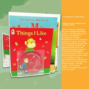 Set de 12 Libros Originales <span class=keywords><strong>en</strong></span> Inglés de Anthony Browne, Libros Ilustrados Recomendados por Wu Minlan, Funcionalidad de Lectura <span class=keywords><strong>en</strong></span> <span class=keywords><strong>Voz</strong></span> <span class=keywords><strong>Alta</strong></span> - Product Image 1