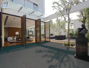 Carreaux de sol en <span class=keywords><strong>terre</strong></span> <span class=keywords><strong>cuite</strong></span> <span class=keywords><strong>pleine</strong></span> masse, finition mate, résistants à l'humidité, antidérapants, motifs de briques rouges, pour les zones de circulation, la cuisine, le jardin - Product Image 6