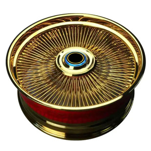 Juxin Ruida Old School <span class=keywords><strong>Jante</strong></span> de roue rétro Low Knight Impala Cabris El Dorado Style Daytona Roue à rayons cassés en acier Nouveau - Product Image 3