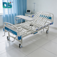 5 crans de réglage du dossier à 5 fonctions de 0 à 80 degrés °   Lit médical réglable manuellement pour patients, avec matelas à rotation, pour hôpitaux et soins infirmiers
