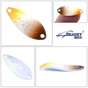 Seasky 1.5g 2.5cm Micro cá hồi khu vực câu cá muỗng kim loại thu hút quay Brass cứng thu hút - Product Image 5